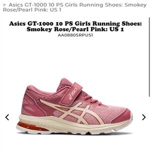 Girls Asics Running Shoes